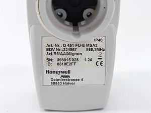 Honeywell 324867 D 451 FU-E MSA2 EnOcean Easyclickpro Valve Actuator