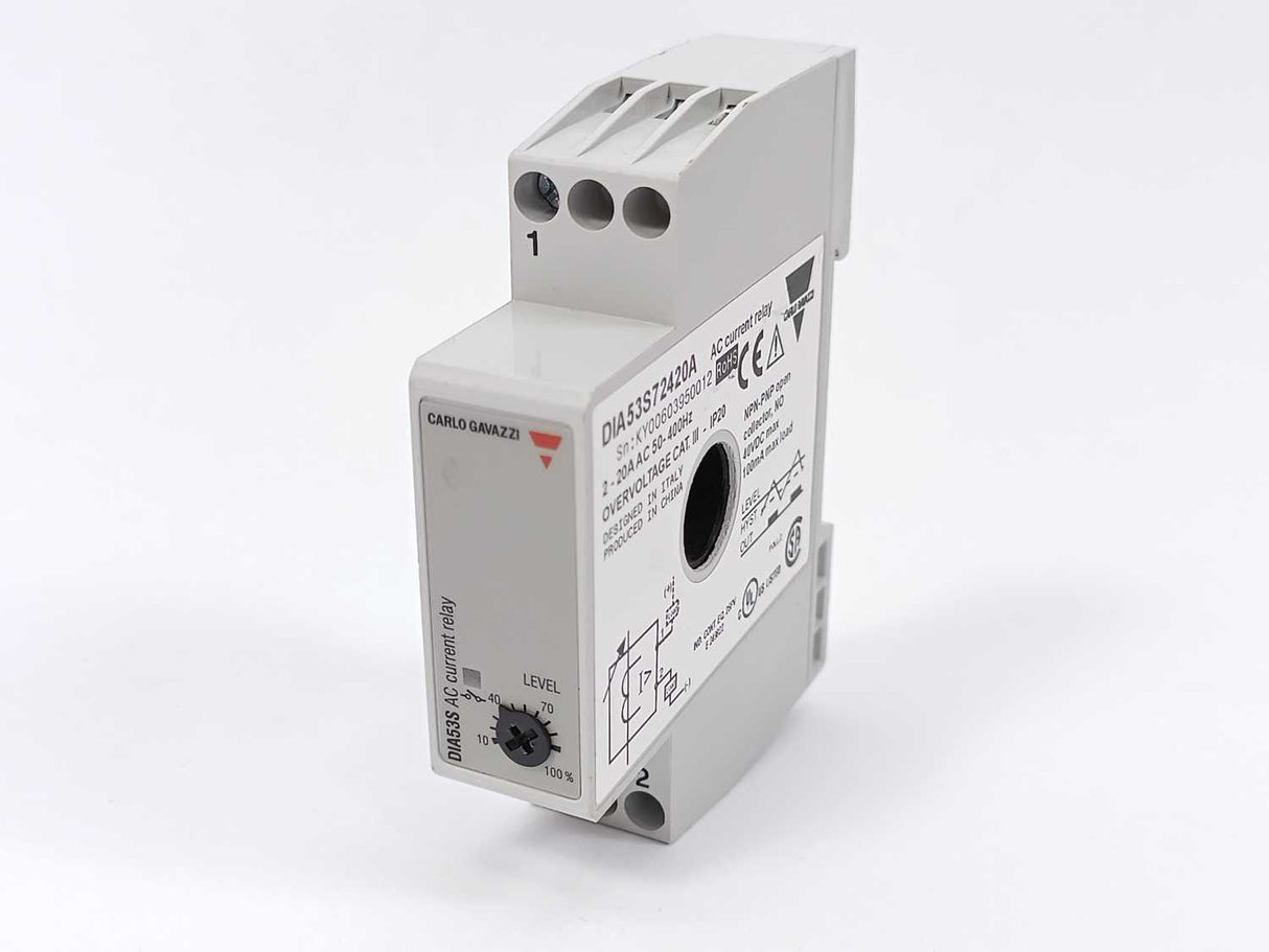 Carlo Gavazzi DIA53S72420A AC Current Relay