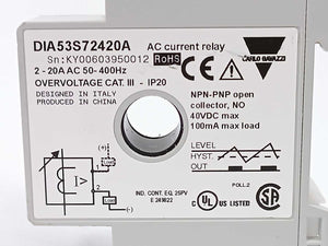 Carlo Gavazzi DIA53S72420A AC Current Relay