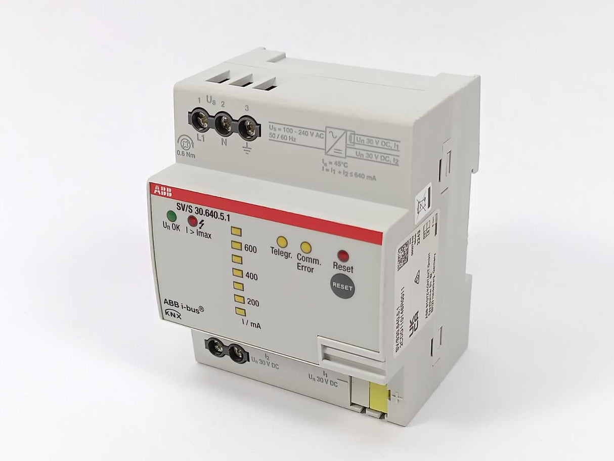 ABB 2CDG110146R0011 SV/S30.640.5.1 Power Supply with Diagnostics, 640 mA, MDRC