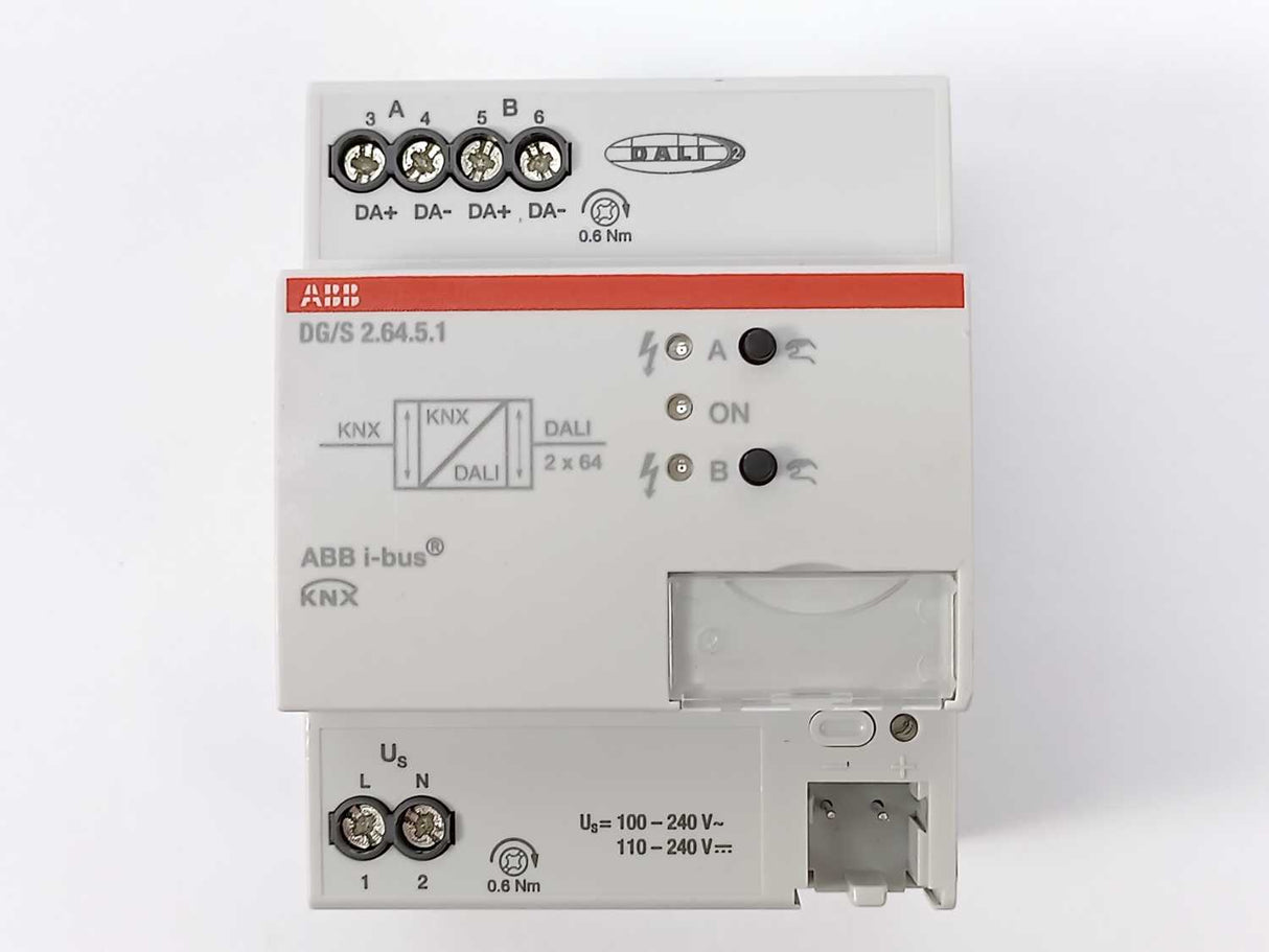 ABB 2CDG110274R0011 DG/S2.64.5.1 DALI Gateway, Premium, 2-fold, MDRC