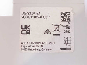 ABB 2CDG110274R0011 DG/S2.64.5.1 DALI Gateway, Premium, 2-fold, MDRC