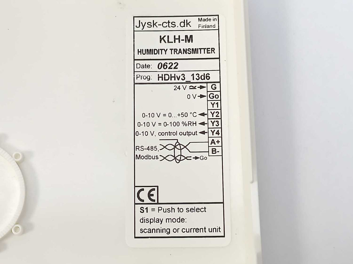 Jysk-cts KLH-M Humidity Transmitter
