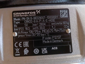 GRUNDFOS B-98329007 CRN32-9 A-P-A-E-HQQE Multistage Centrifugal Pump