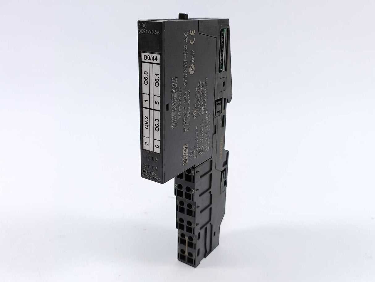 Siemens 6ES7132-4BD02-0AA0 with 6ES7193-4CA40-0AA0, Used 5 Pcs.