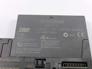 Siemens 6ES7132-4BD02-0AA0 with 6ES7193-4CA40-0AA0, Used 5 Pcs.