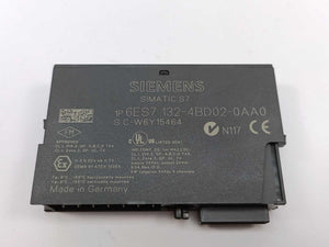 Siemens 6ES7132-4BD02-0AA0 with 6ES7193-4CA40-0AA0, Used 5 Pcs.