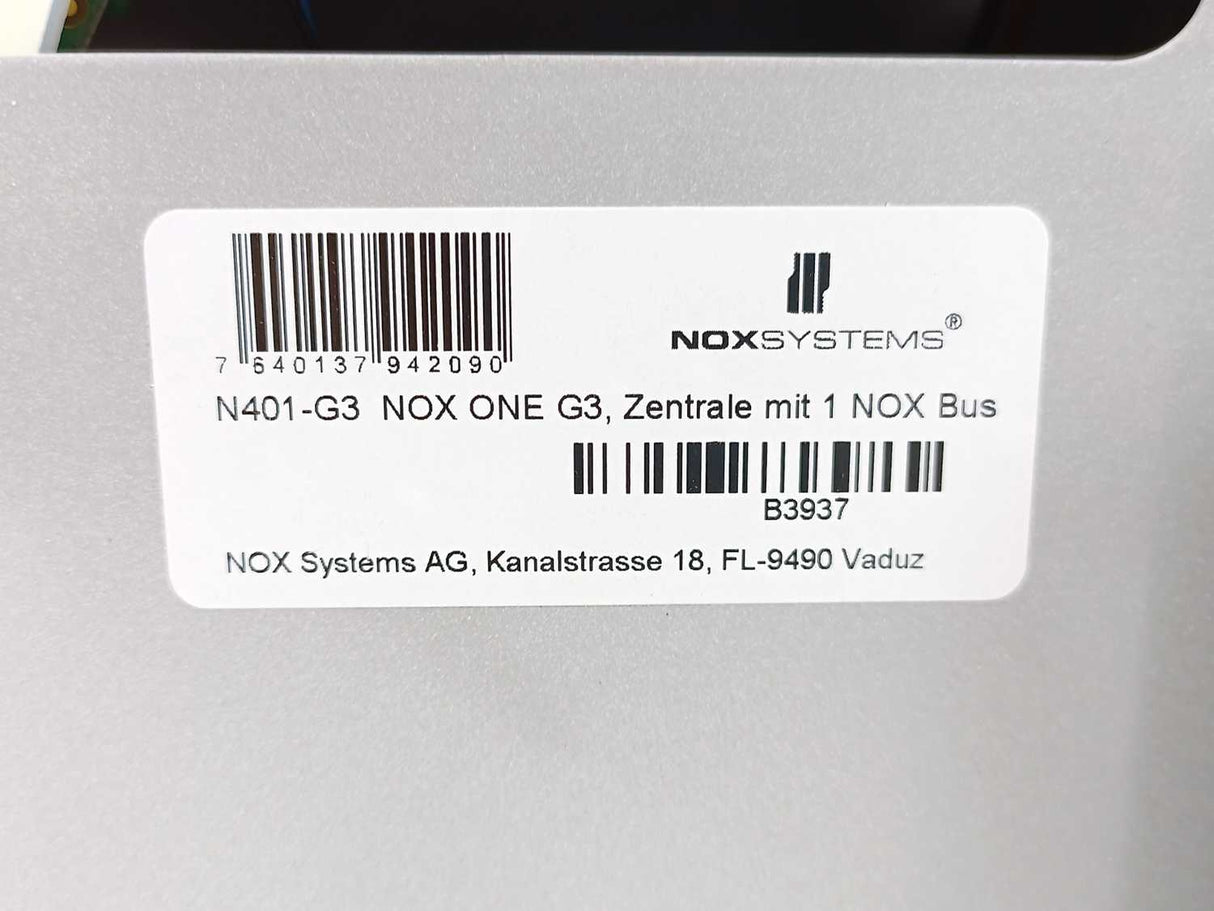 NOX Systems N401-G3 NOXONE CPU and NOXPSU Central Unit in Steel Cabinet