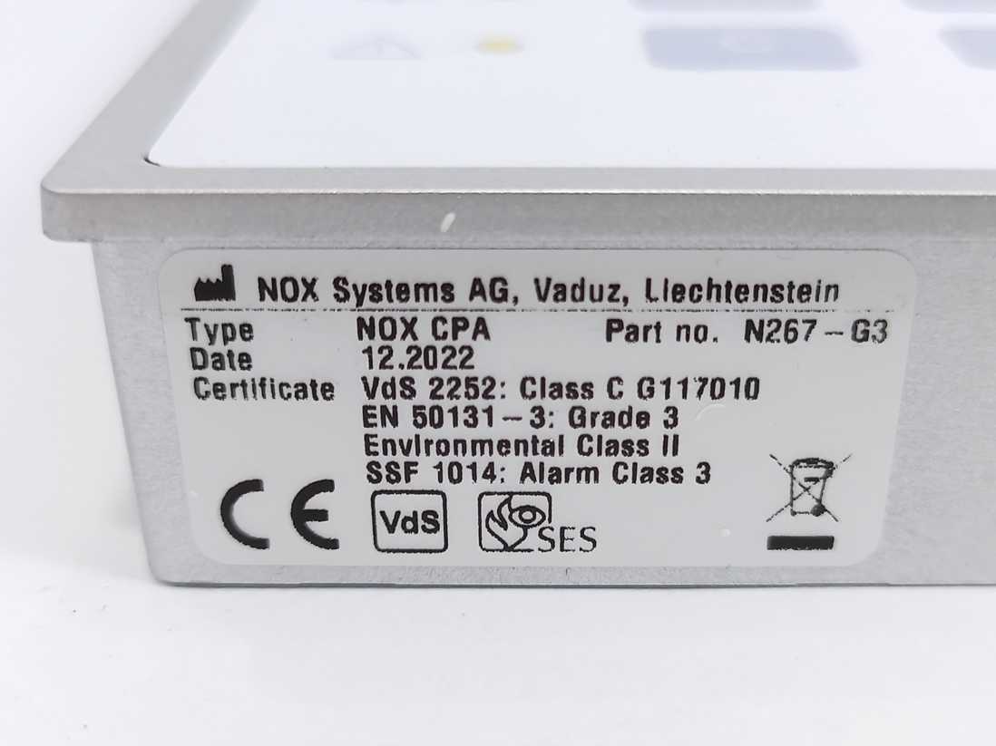 NOX Systems N267-G3 CPA Control Panel with LCD Display