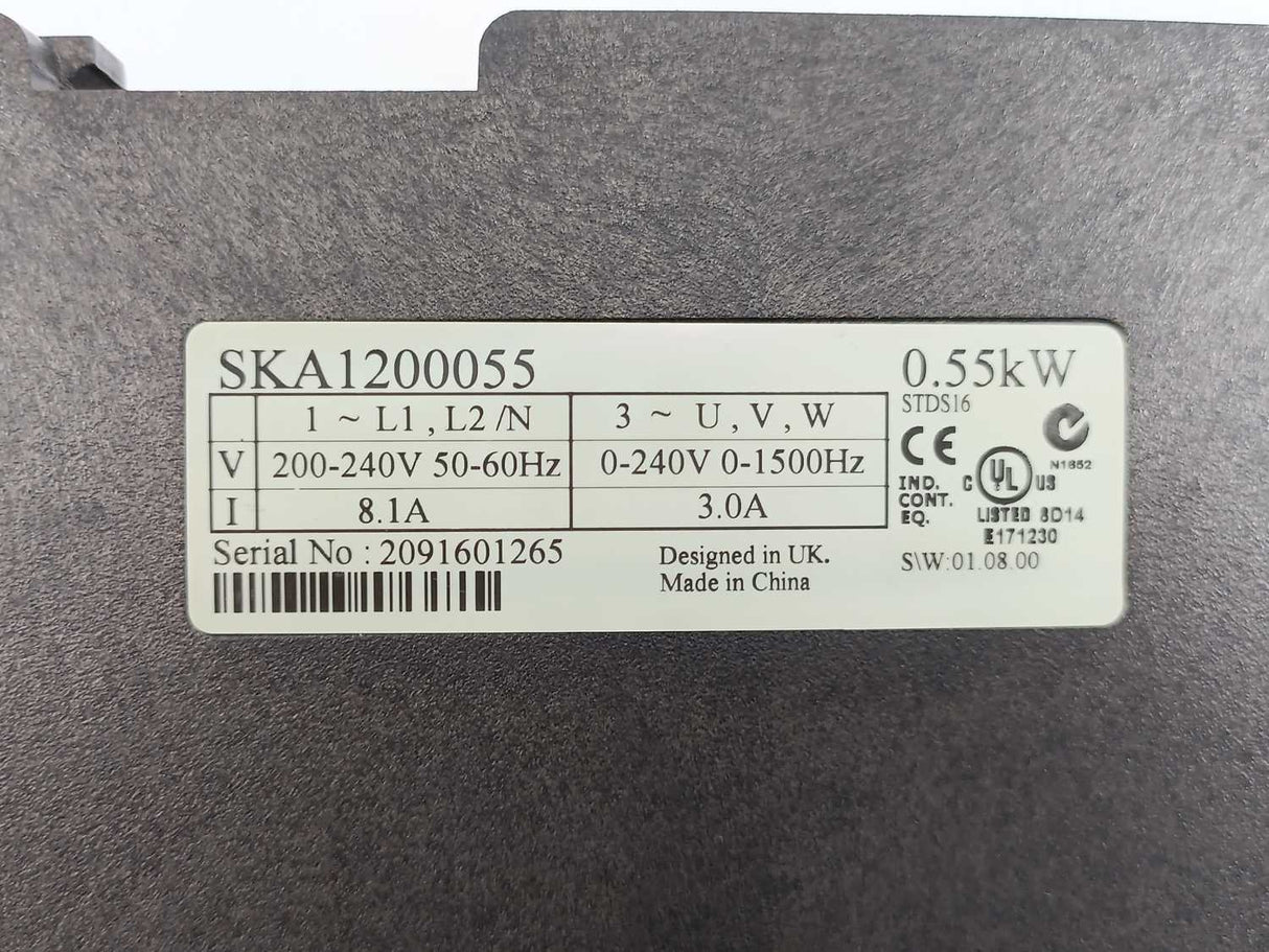 Emerson SKA1200055 STDS16 Single Phase Inverter Commander SK 0.55kW