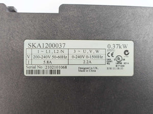 Emerson SKA1200037 AC Drive Controller Commander SK 0.37kW