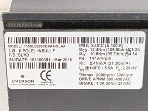 Control Techniques 115SLD205CBPAA-SLAA Unimotor SLM Servomotor