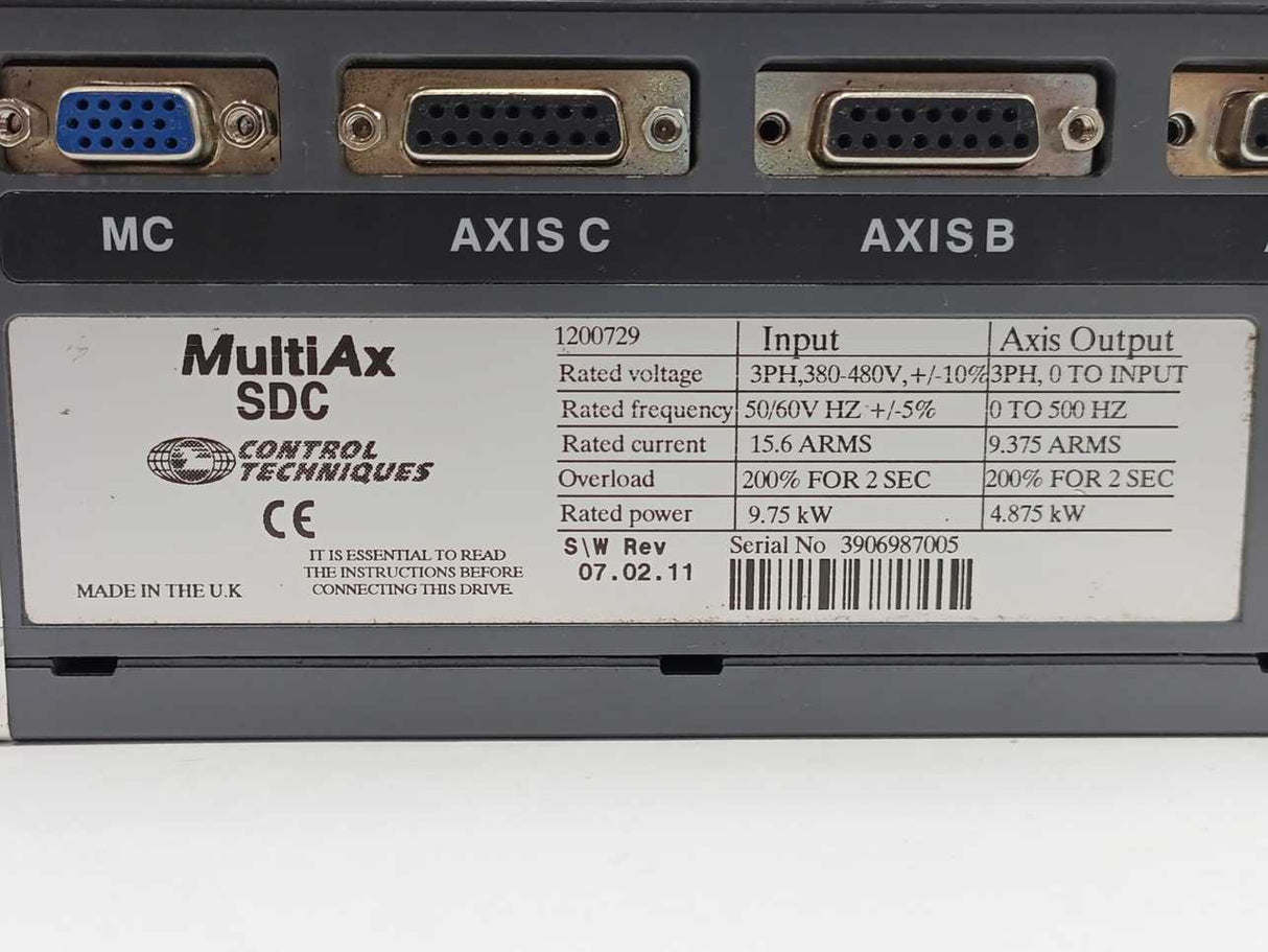 Control Techniques 1200729 MULTI AX SDC Controller for Brushless Motors