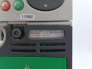 Control Techniques SP1404 AC Panel Mount Unidrive w/ Filter + Parameter Storage