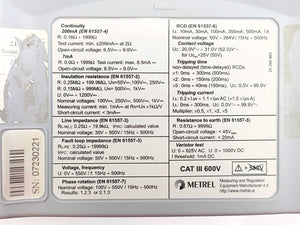 Metrel EurotestAT MI 3101 Multifunction Electrical Installation Tester