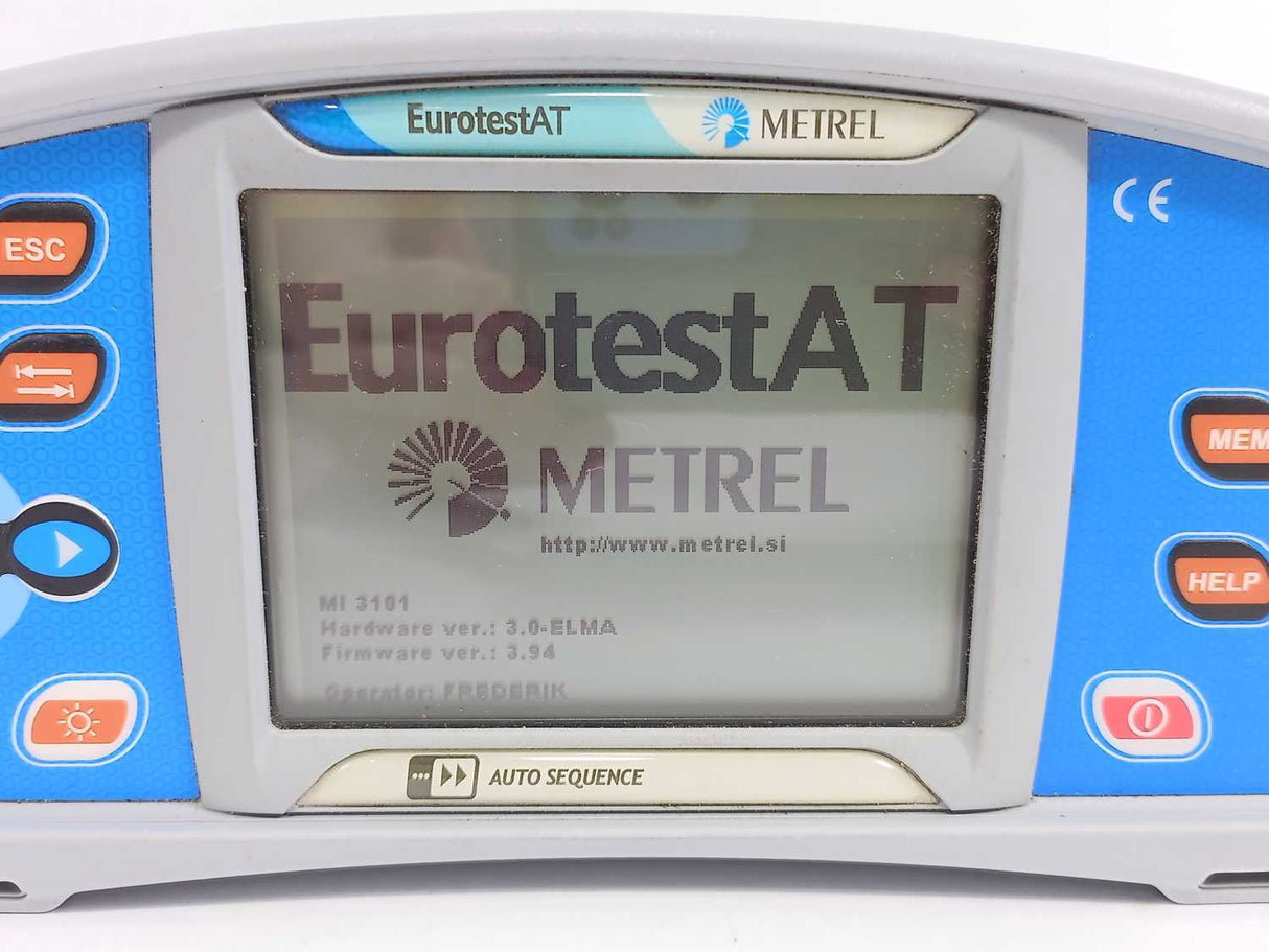 Metrel EurotestAT MI 3101 Multifunction Electrical Installation Tester
