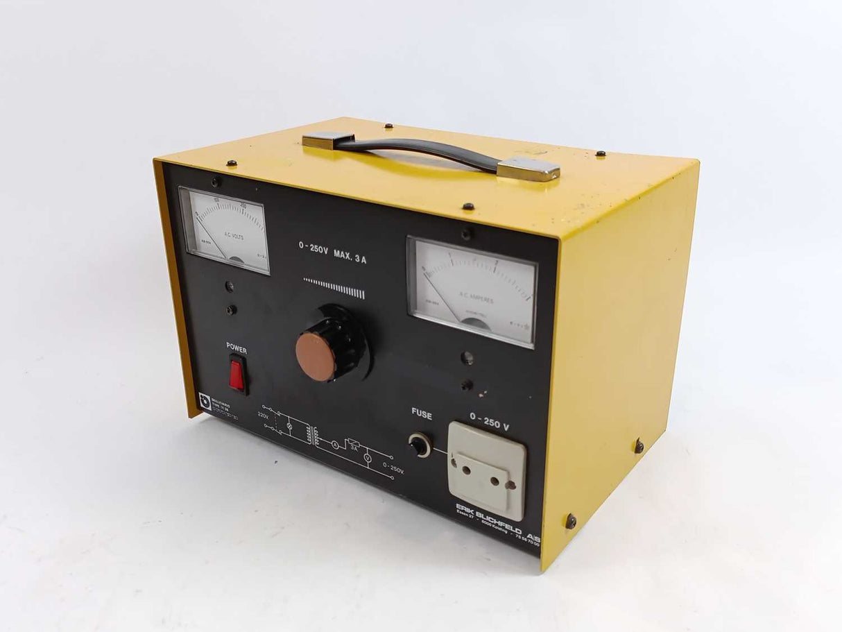 Skillevario 11.36 Variable Isolation Transformer / Variac 0–250V AC 3A
