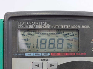 KYORITSU 3005A Insulation-Continuity Tester 20-2000Ω
