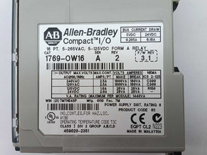 AB 1769-OW16 Ser. A Compact I/O 16 PT. 5-265VAC, 5-125VDC Form A Relay
