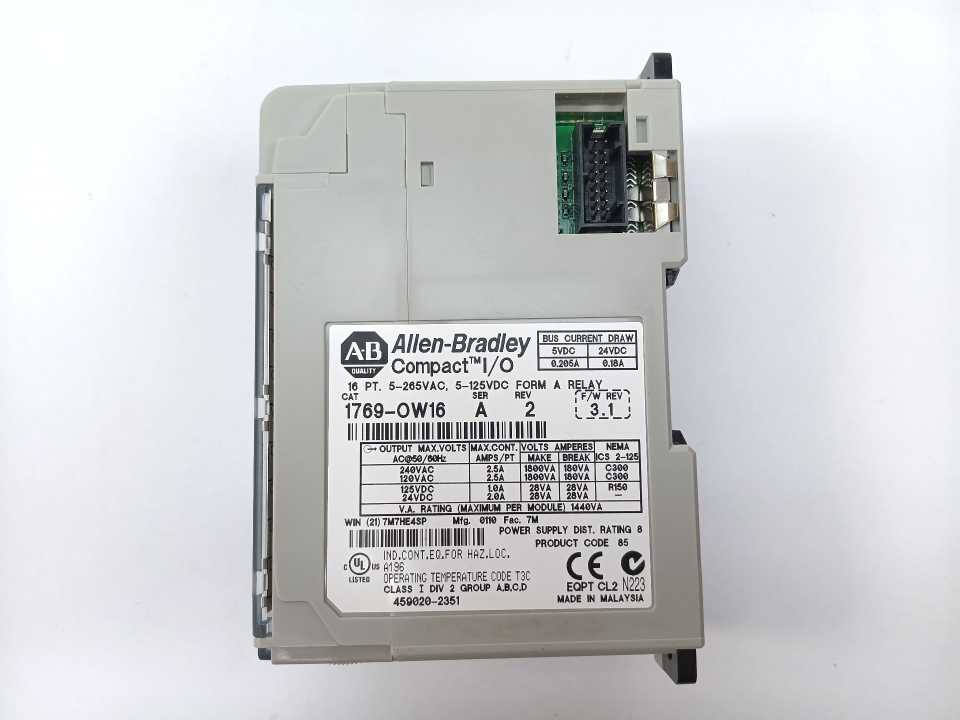 AB 1769-OW16 Ser. A Compact I/O 16 PT. 5-265VAC, 5-125VDC Form A Relay