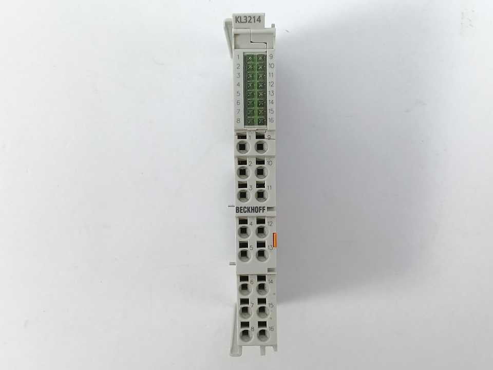 Beckhoff KL3214 4-Channel Analog Input Terminal PT100/Ni100 (RTD), KTY Sensors