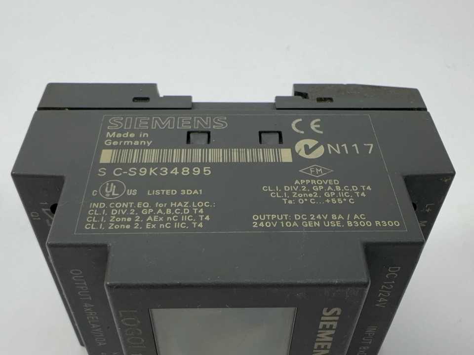 Siemens 6ED1 052-1MD00-0BA4 LOGO! 12/24RCE Logic Module