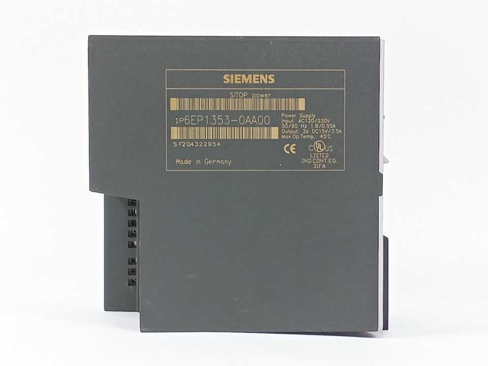 Siemens 6EP1353-0AA00 SITOP DUAL 2X 15 V/3,5 A Power 15V