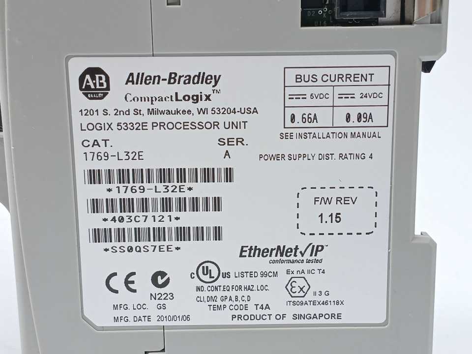 AB 1769-L32E Series A CompactLogix Logix 5332E Processor Unit