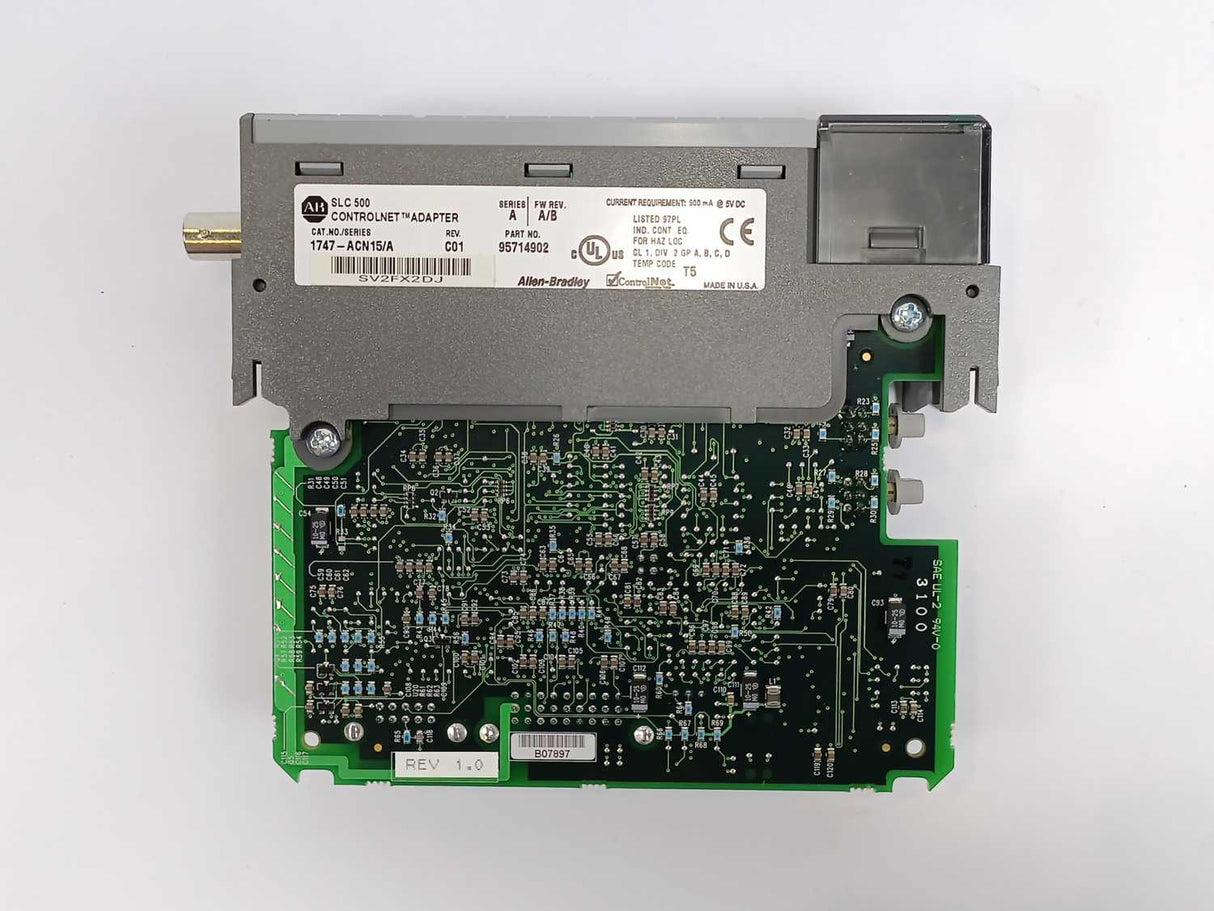 AB 1747-ACN15 Controlnet Adapter Ser.A Rev.C01 FW rev.A/B