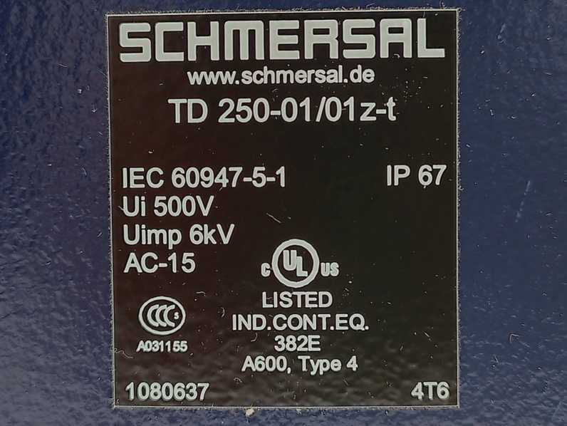 Schmersal TD250-01/01Z-T 1080637 Limit Switch