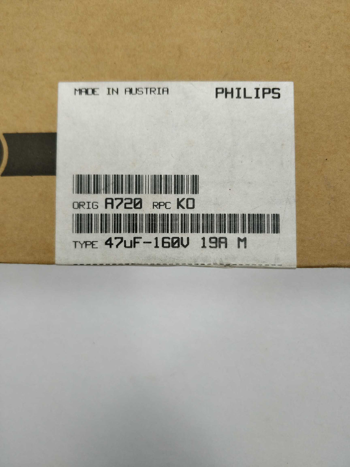 Philips 2222 151 91473 Capacitor 47uF 160V Pack of 3