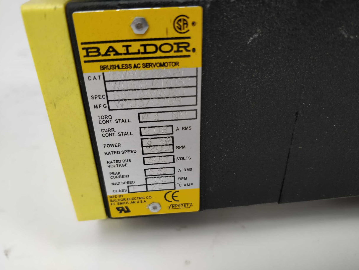 BALDOR BSM90B-2250AF Brushless AC servomotor New in box