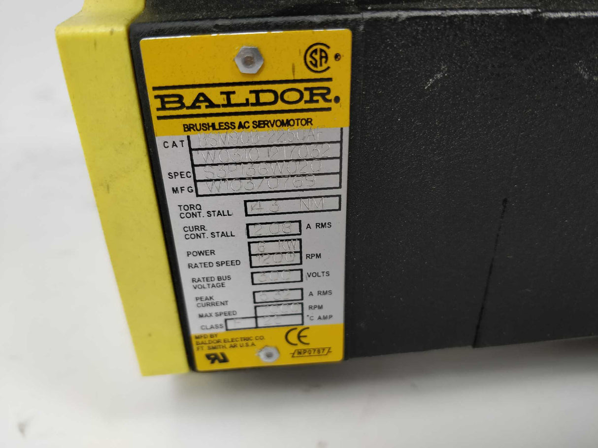 BALDOR BSM90B-2250AF Brushless AC servomotor New in box
