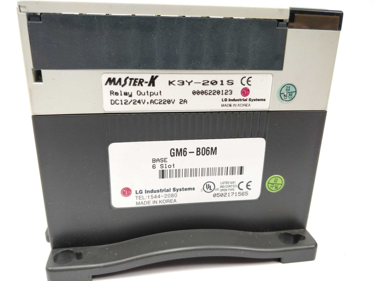 LG GM6-B06M Rack with K3S-302S AND K3Y-201S Programmable logic controller