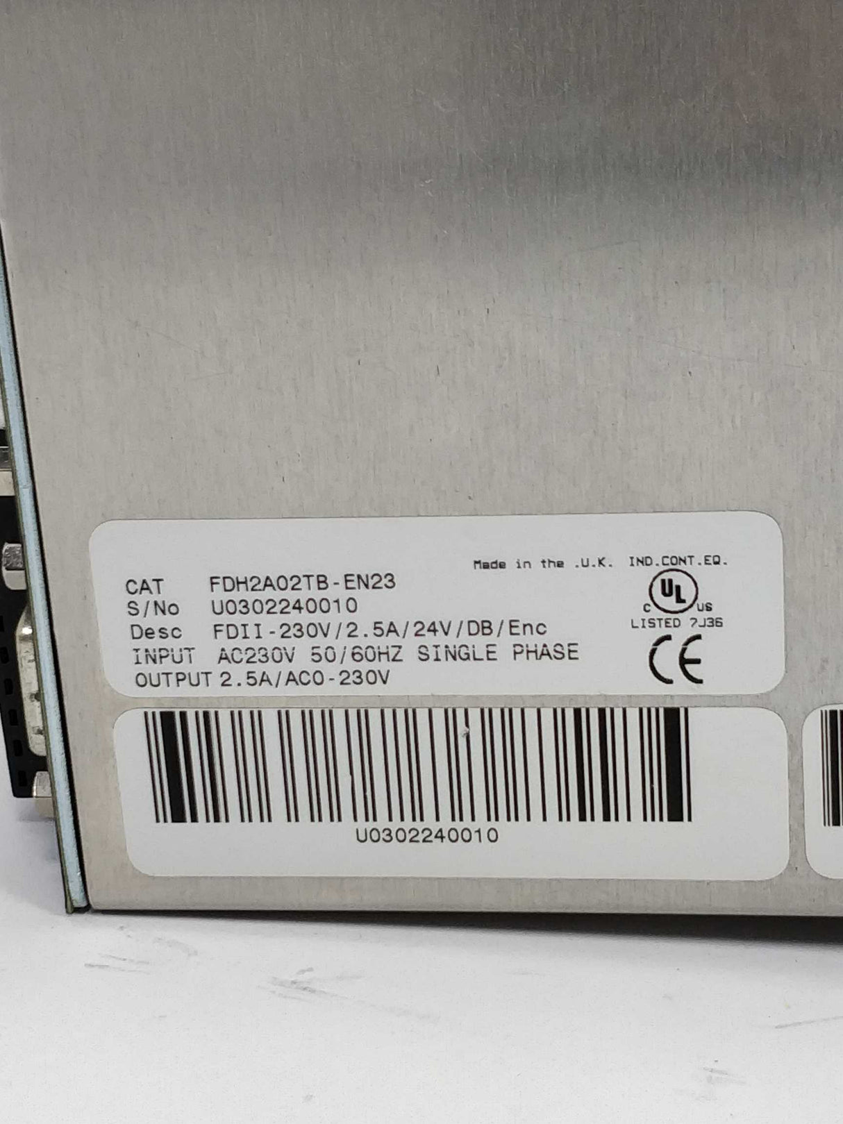 BALDOR FDH2A02TB-EN23 FlexDrive servo drive
