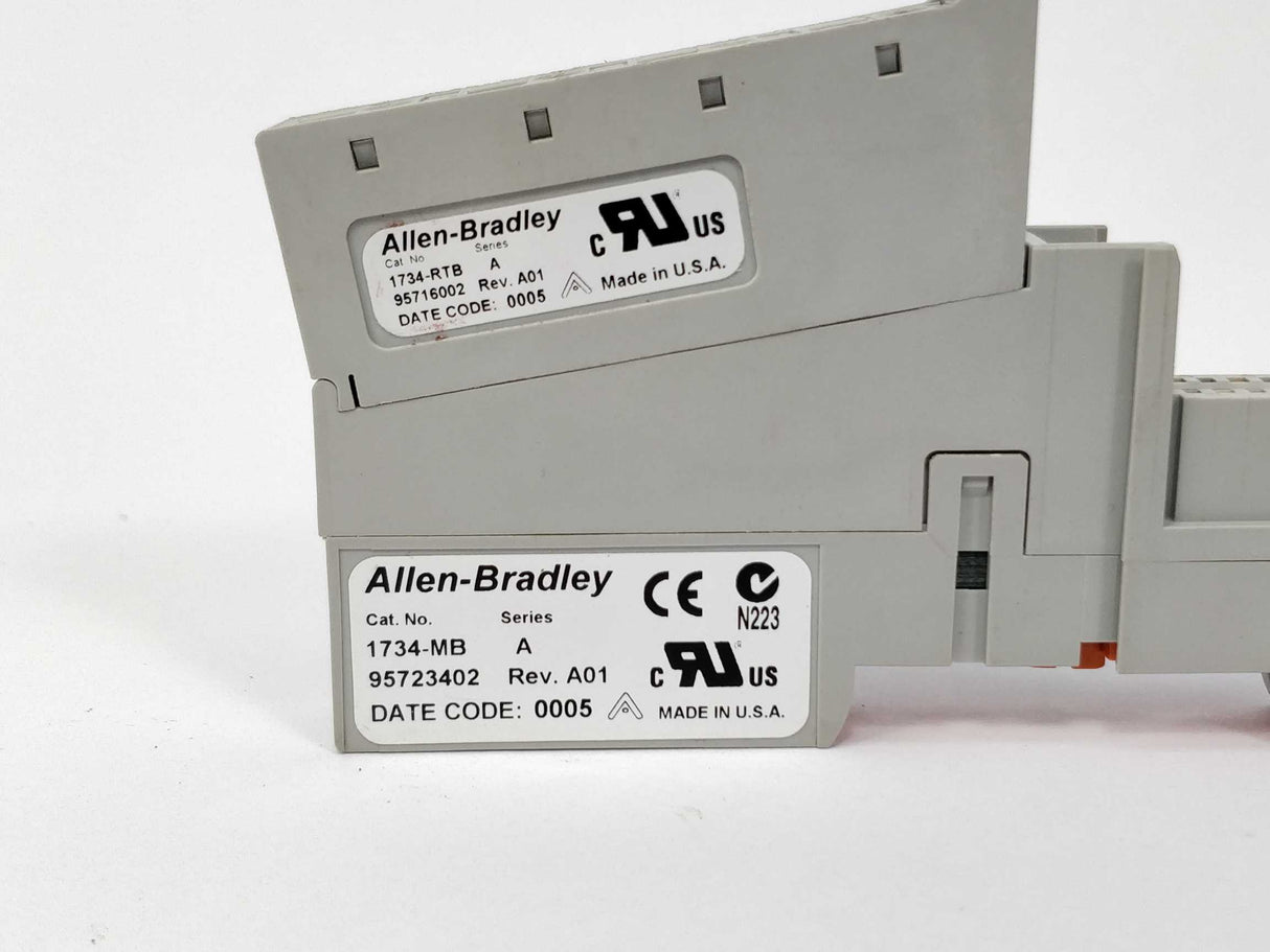ALLEN-BRADLEY 1734-MB ser. A Rev.A01 with 1734-RTB ser. A Rev.A01