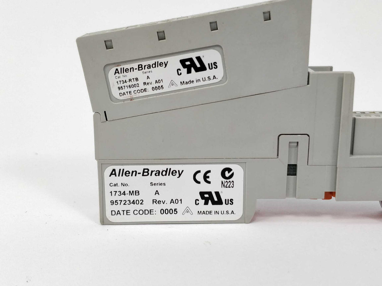 ALLEN-BRADLEY 1734-MB ser. A Rev.A01 with 1734-RTB ser. A Rev.A01