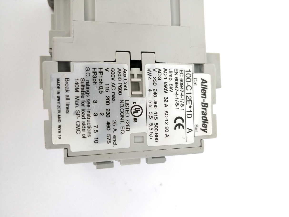 AB 100-C12E*10 Ser.A Contactor 24VDC