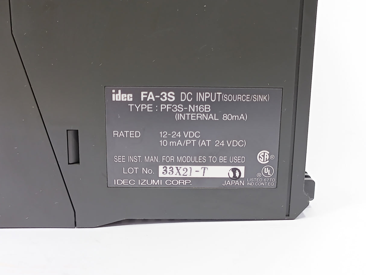 Idec PF3S-N16B FA-3S DC input