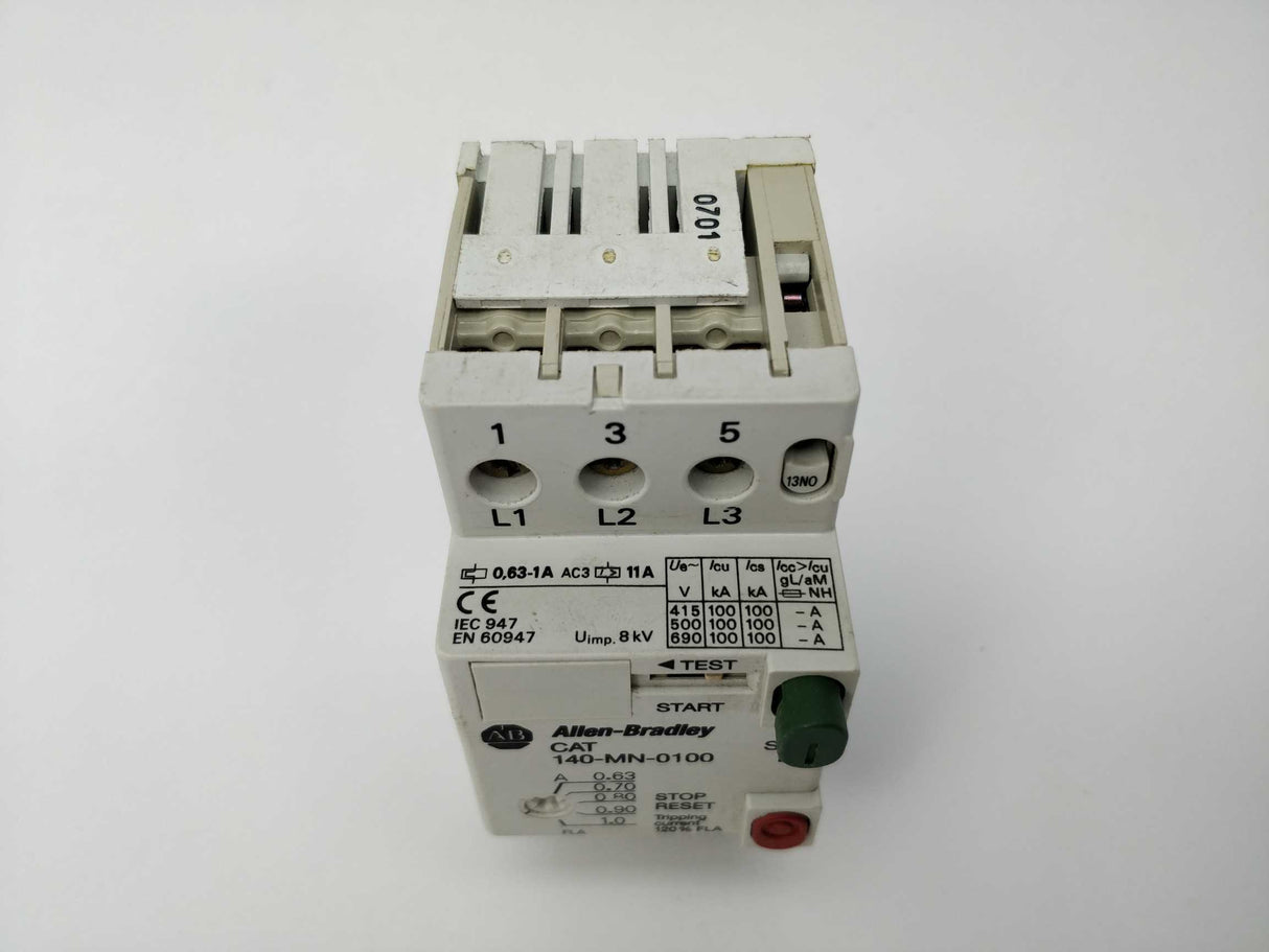 ALLEN-BRADLEY 140-MN-0100 Ser.D Motor circuit breaker 0.63-1A