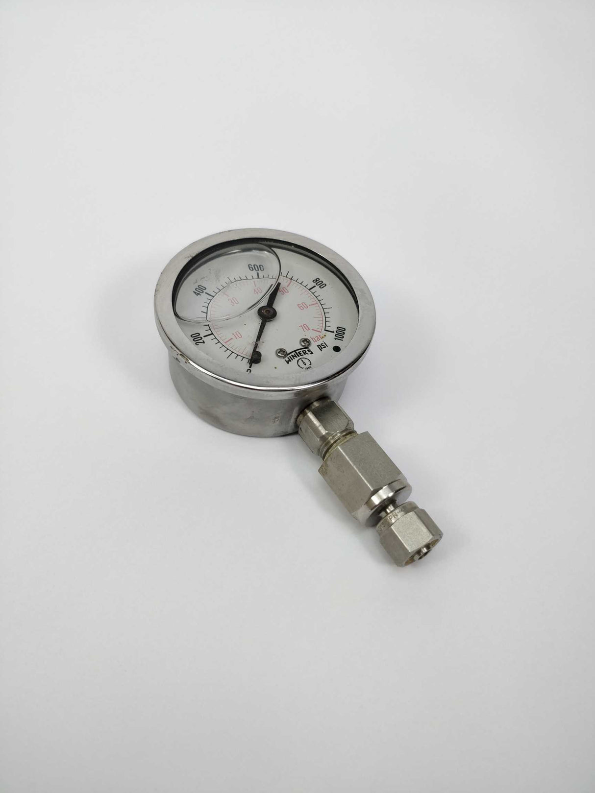 WINTERS 1953 Pressure Measure Gauge 0-1000 PSI