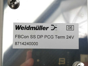 Weidmüller 8714240000 FBCON SS DP PCG TERM 24V