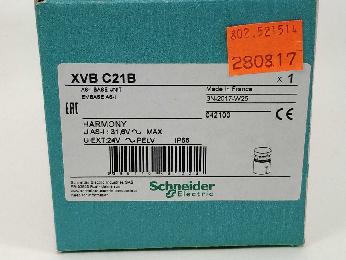 Schneider Electric XVB C21B AS-I BASE UNIT