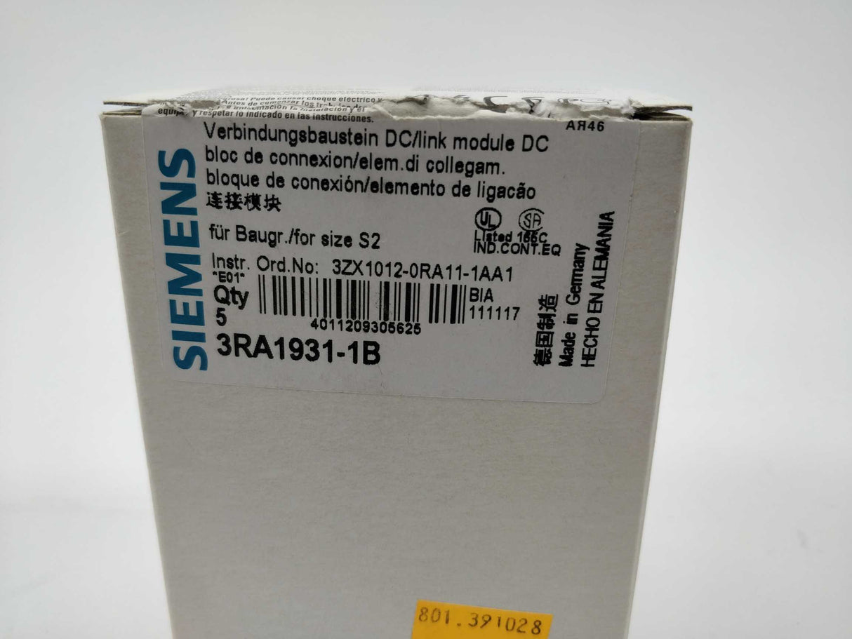 Siemens 3RA1931-1B Link Module 3 Pcs.