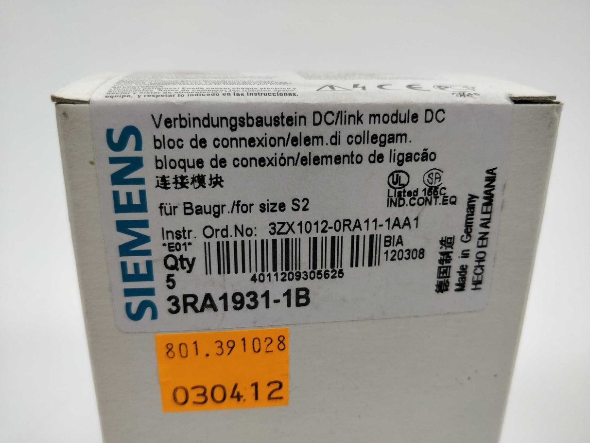 Siemens 3RA1931-1B Link Module 5 Pcs.