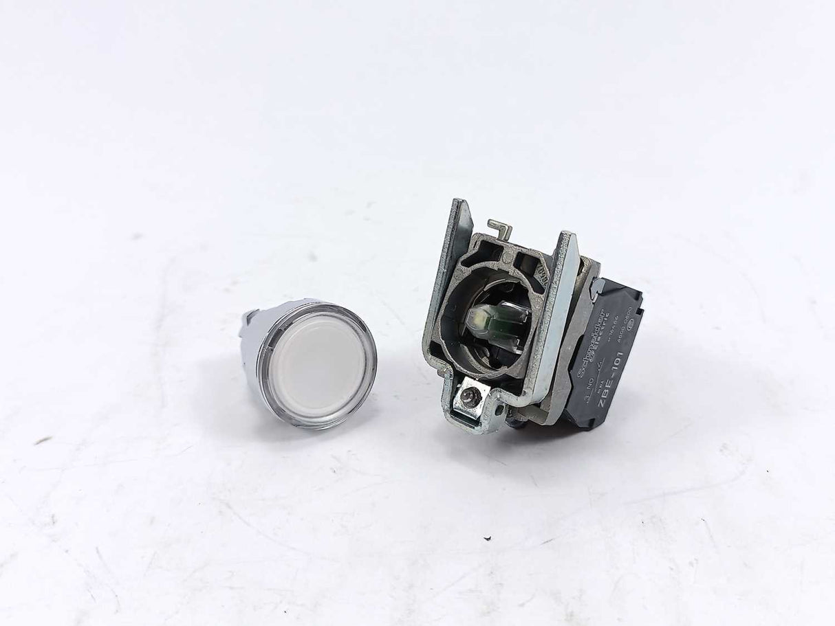Schneider Electric XB4BW31G5 Illuminated Push Button White