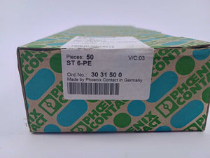 Phoenix Contact 3031500 ST 6-PE TERMINAL BLOCKS 47 Pcs.