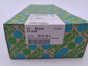 Phoenix Contact 3031500 ST 6-PE TERMINAL BLOCKS 50 Pcs