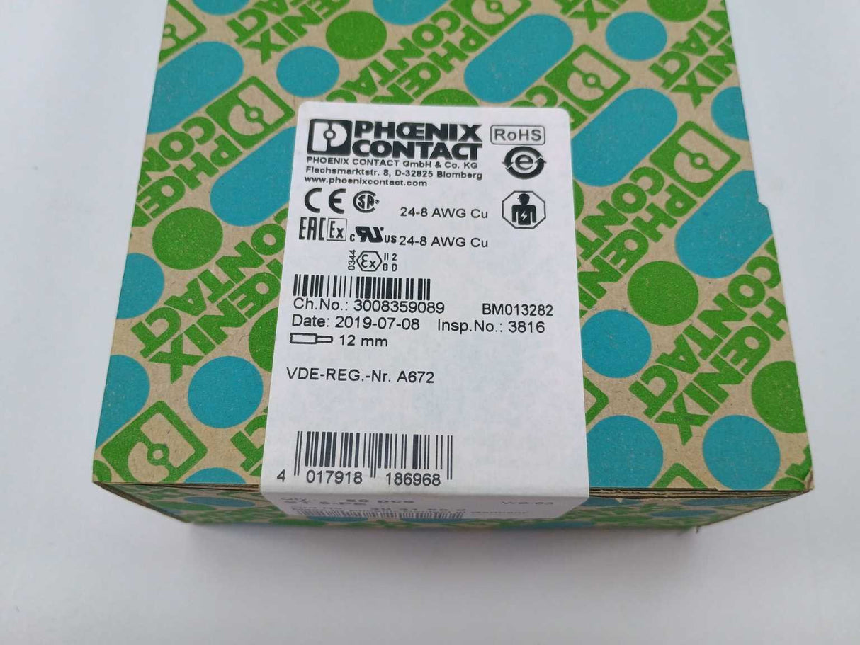 Phoenix Contact 3031500 ST 6-PE TERMINAL BLOCKS 50 Pcs