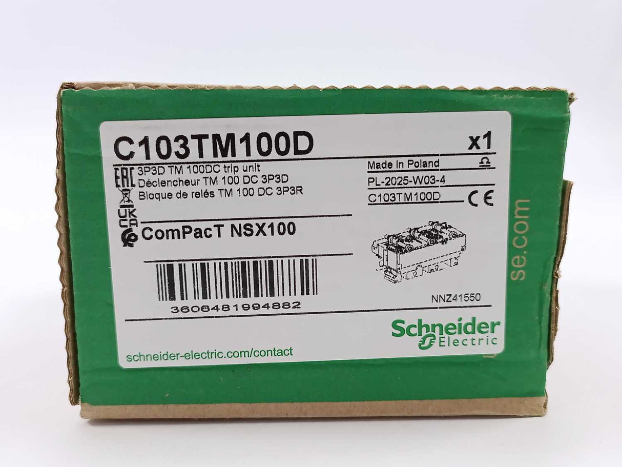 Schneider Electric 103TM100D ComPacT NSX100 Trip unit